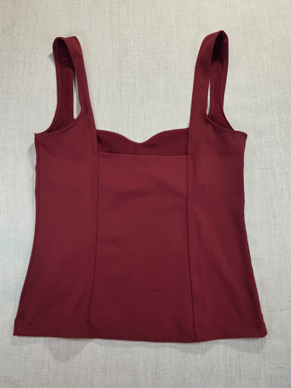 Free People Intimately Somewhere Sometime Tank Burgundy Wine Red Small - Picture 3 of 10